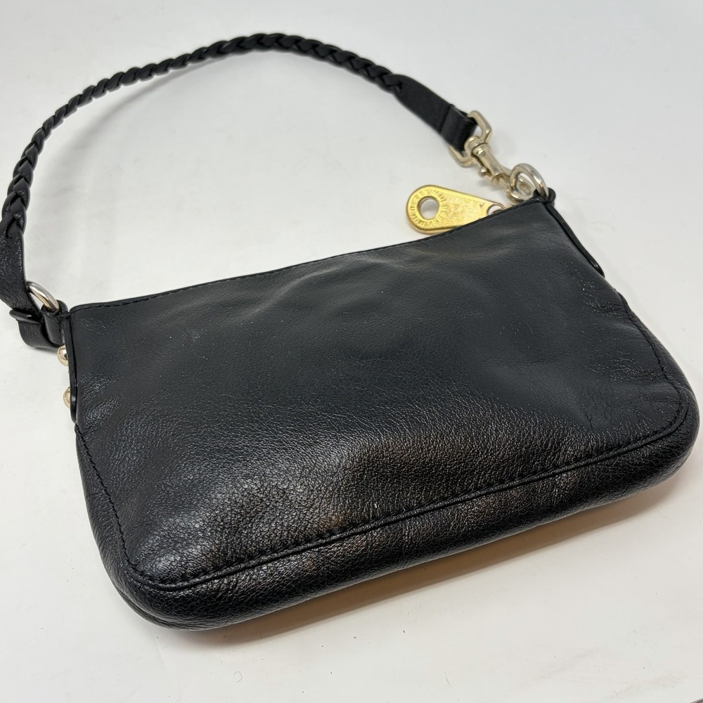 Mulberry Daria Pochette Mini Shoulder Bag Black Leather Braided Strap Small - Picture 10 of 14